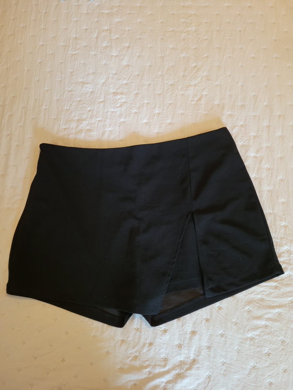 SHEIN Black Women's Skort with Front Slit